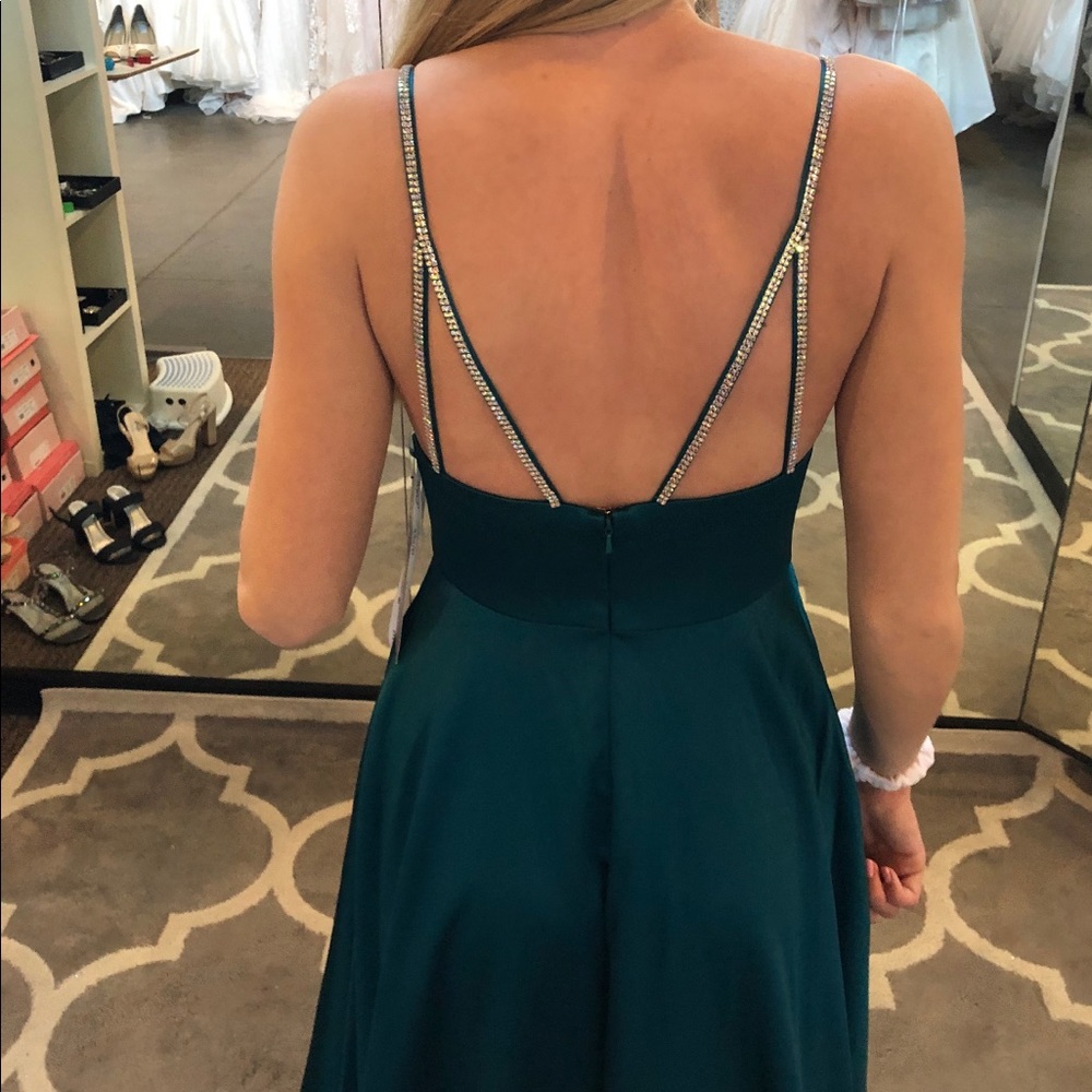Sherri Hill Blue Prom Dress